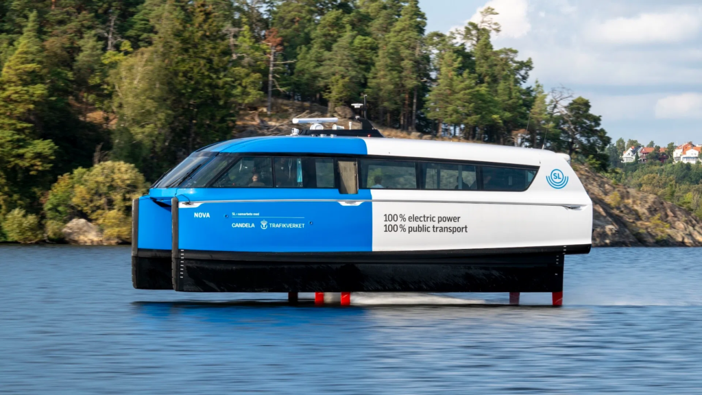 Candela P 12 shuttle electric ferry - sustainable and cost efficient
